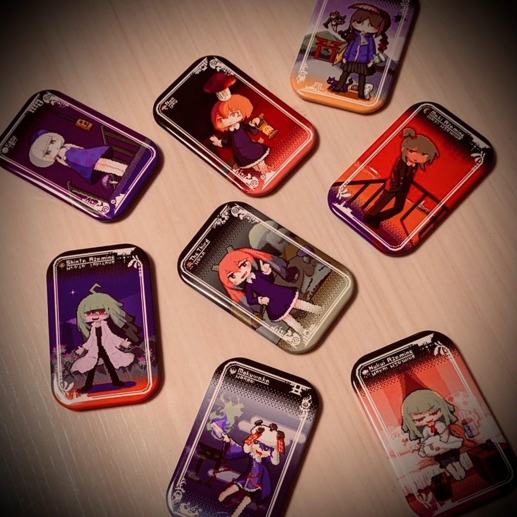 【さじやまゲーム】キャラクタースクエア缶バッジ