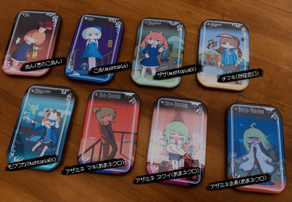 【さじやまゲーム】キャラクタースクエア缶バッジ