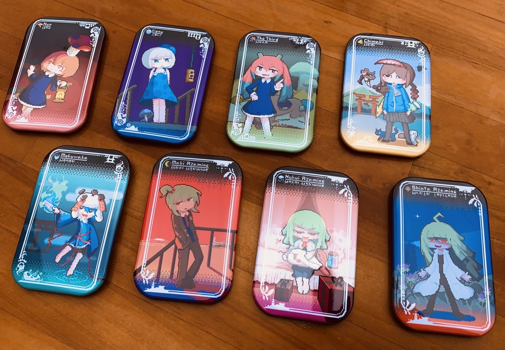 【さじやまゲーム】キャラクタースクエア缶バッジ