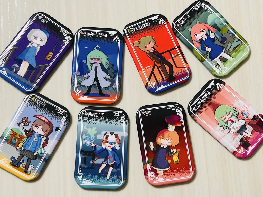 【さじやまゲーム】キャラクタースクエア缶バッジ