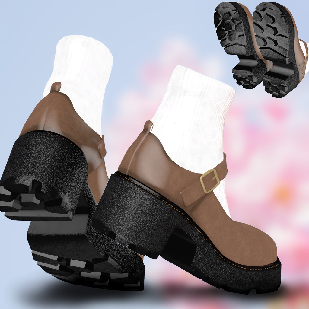 Mason'sMarch Pumps -春秋コーデ向け- メリージェーンスタイルパンプス