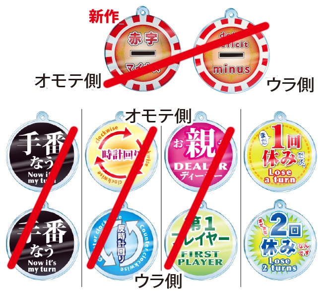 アクリルキーホルダー「1回休み・2回休み」【ゲームシリーズ】