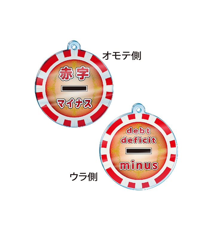 3個セット アクリルキーホルダー「−(マイナス・minus)」【ゲームシリーズ】