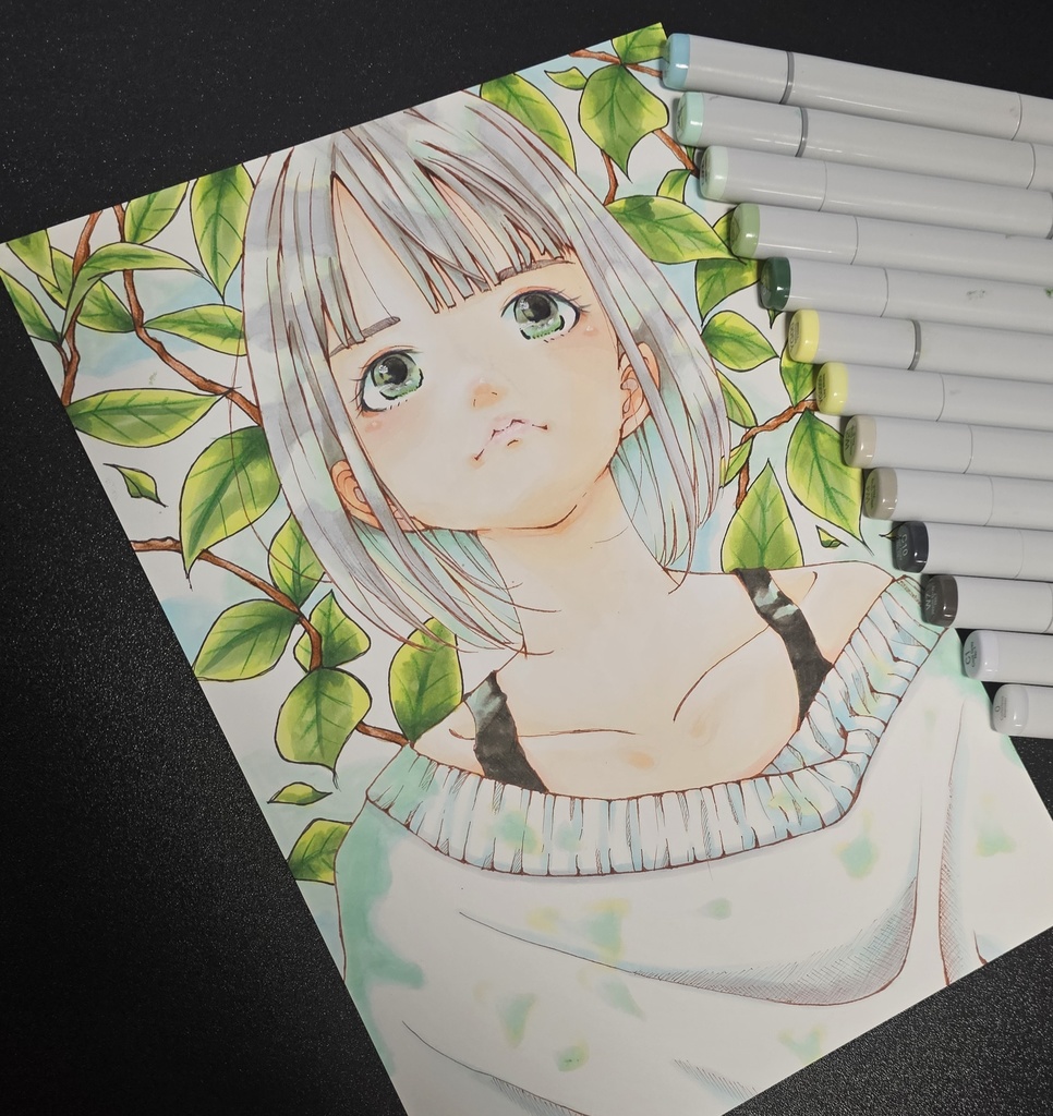 木漏れてもらおう アナログ原画