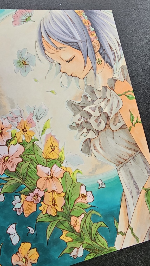 『月が見てる』創作イラスト原画販売