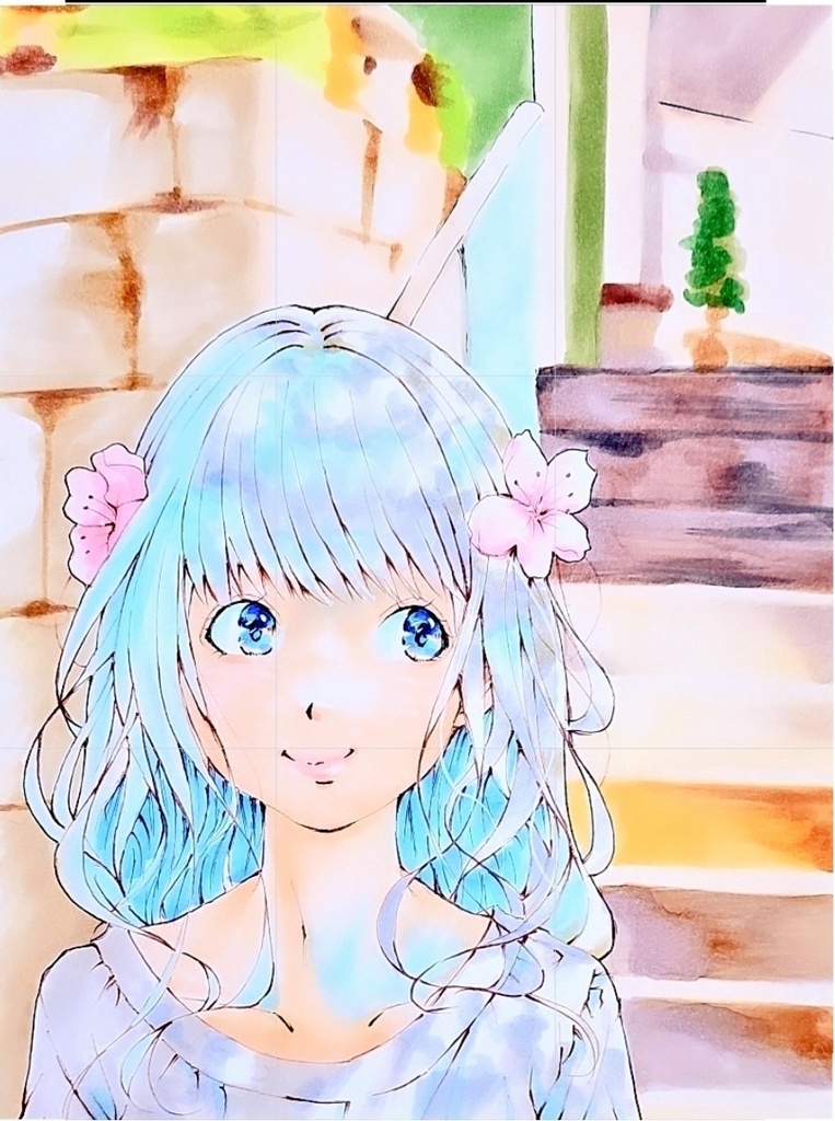 『in a blossom mood 🌸』アナログイラスト原画販売