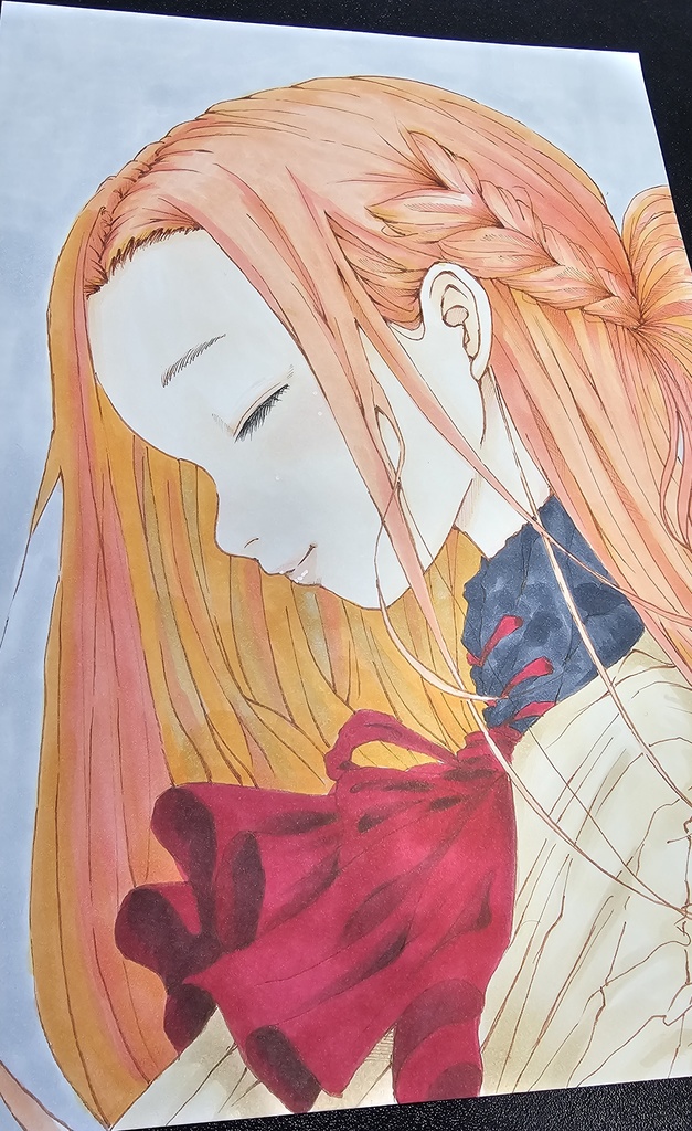 タイトル『another world』アナログイラスト原画販売
