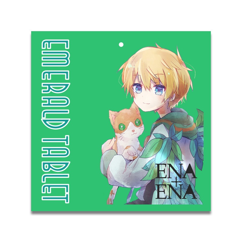 ENA+ENA エメラルドタブレットアクリルキーホルダー