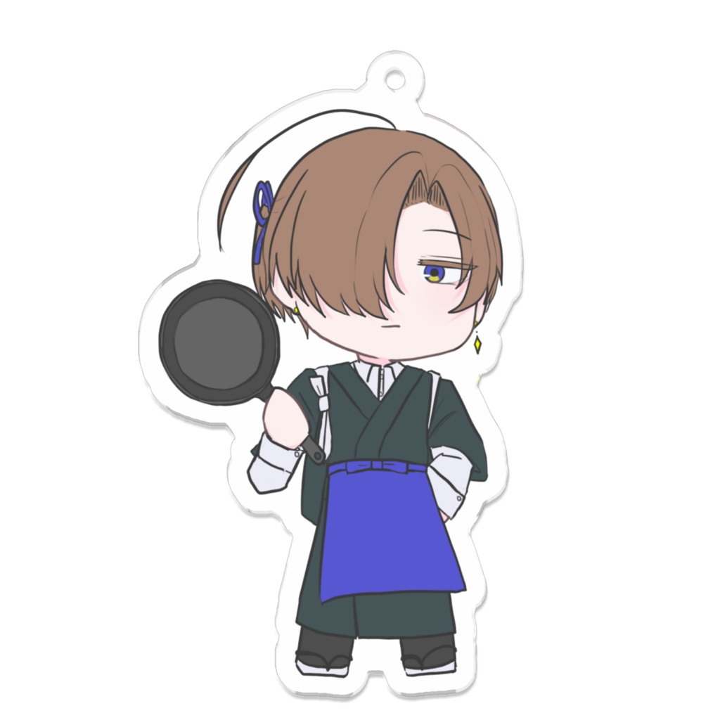 硯朝灯アクリルキーホルダー(UTA声喫茶ver.)