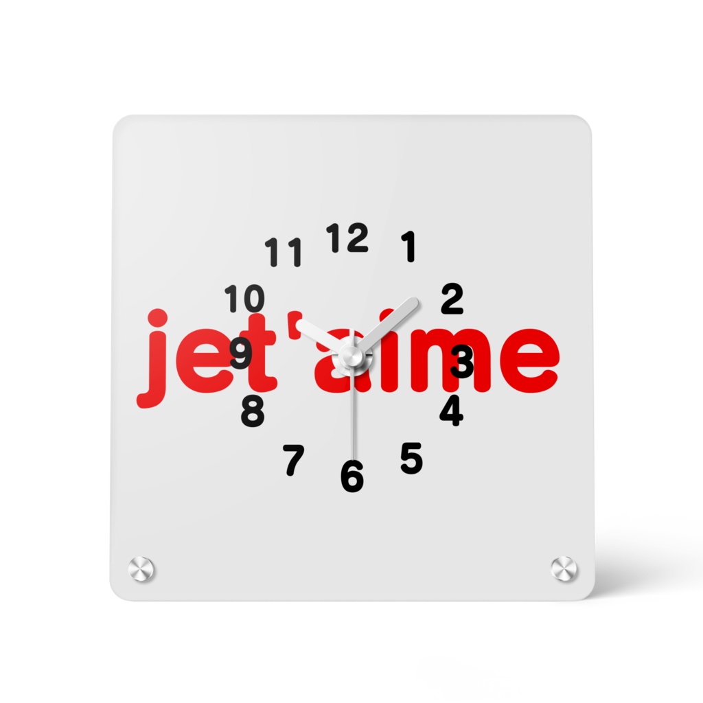 jet'aimeアクリル時計