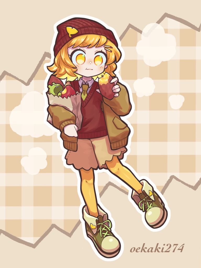 【ステッカー】お芋