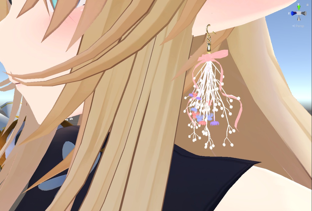 花束ピアス（3Dモデルのみ）