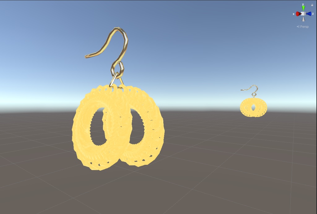 レースピアス(3Dモデルのみ)