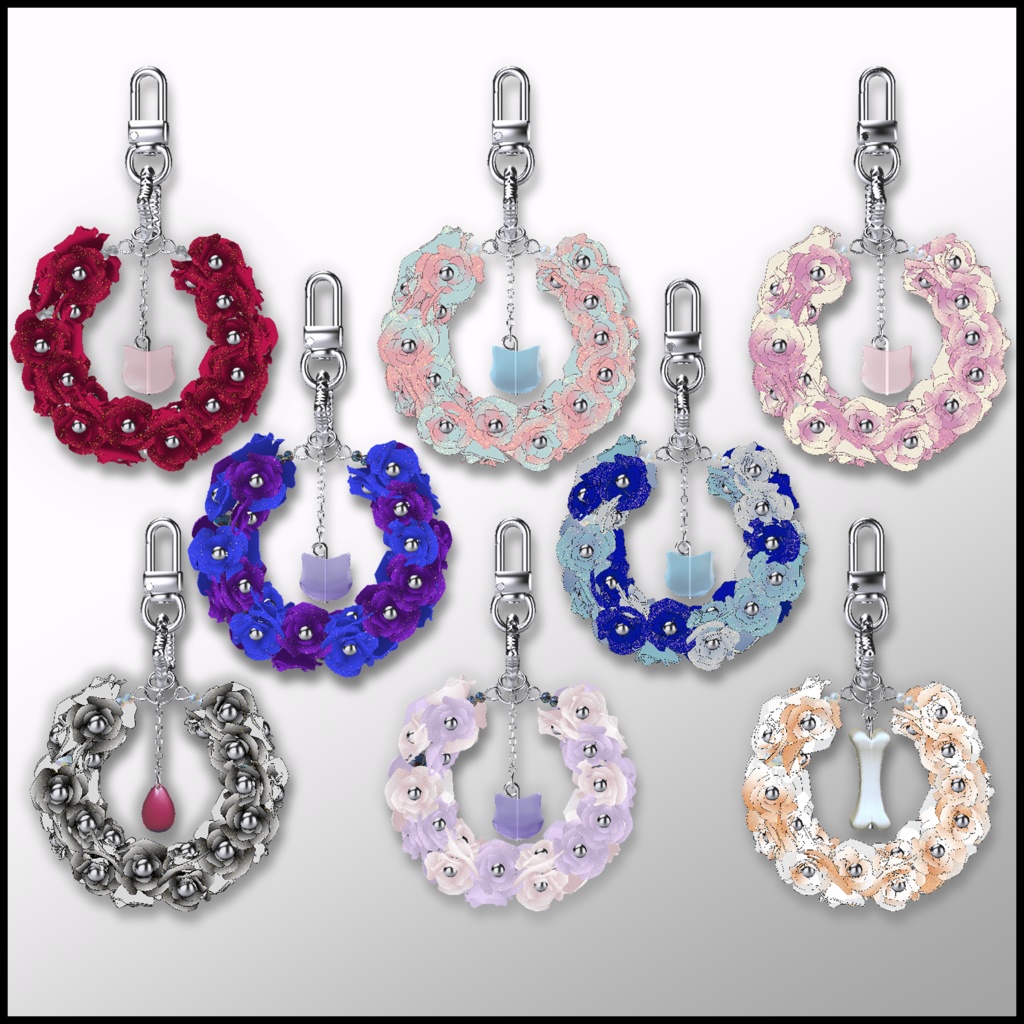 【MA対応】ソフトバラのリース【VRC向けアクセサリー】