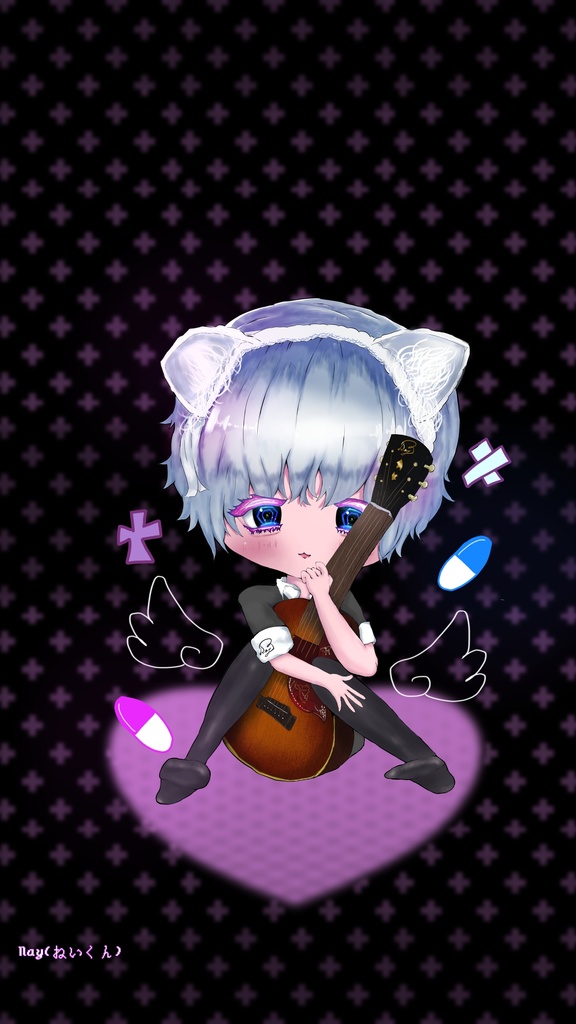 病みかわ iPhoneケース ねいくん