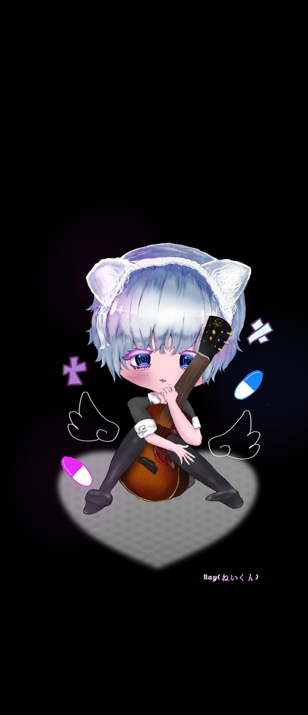 病みかわ iPhoneケース ねいくん