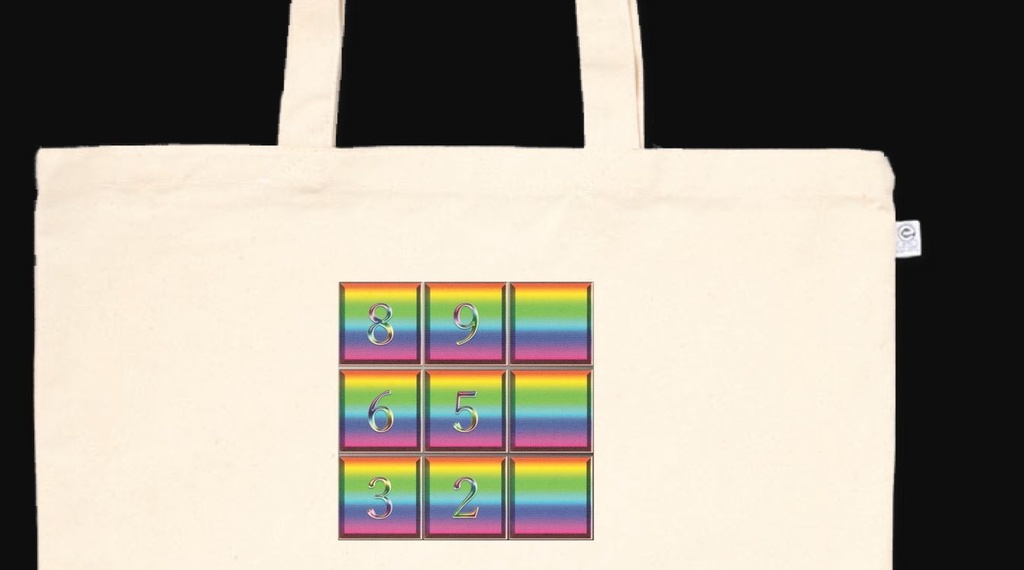 綺麗なナンプレのような画像のあるトートバッグ!