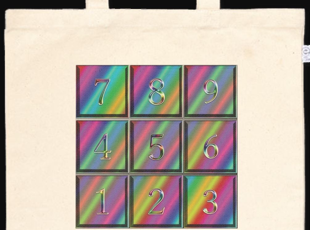 綺麗なナンプレのような画像のあるトートバッグ!