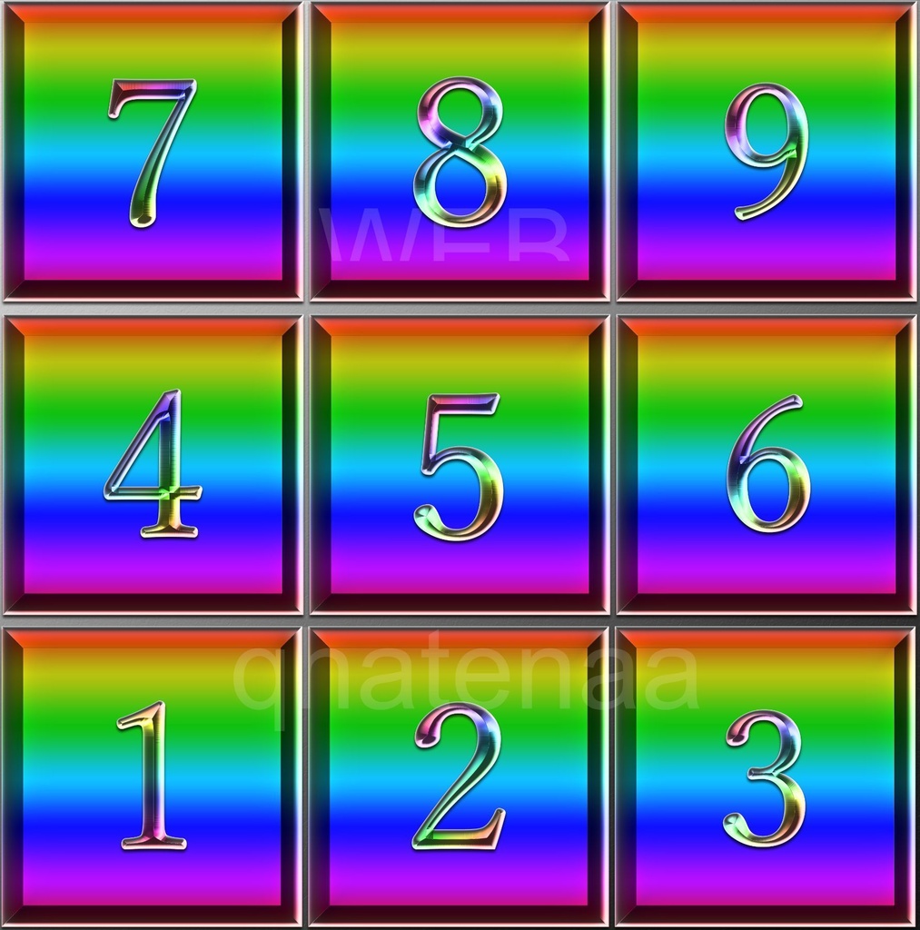 数独 ナンプレ Sudokuのイラスト カラフルで美しいです Qhatenaa Booth