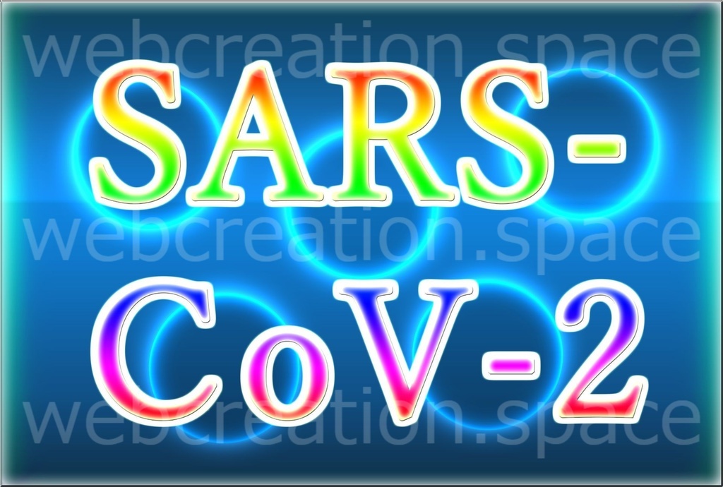 SARS-Cov2(新型コロナウイルス)の画像!青いグラデーションの背景が美しい♪