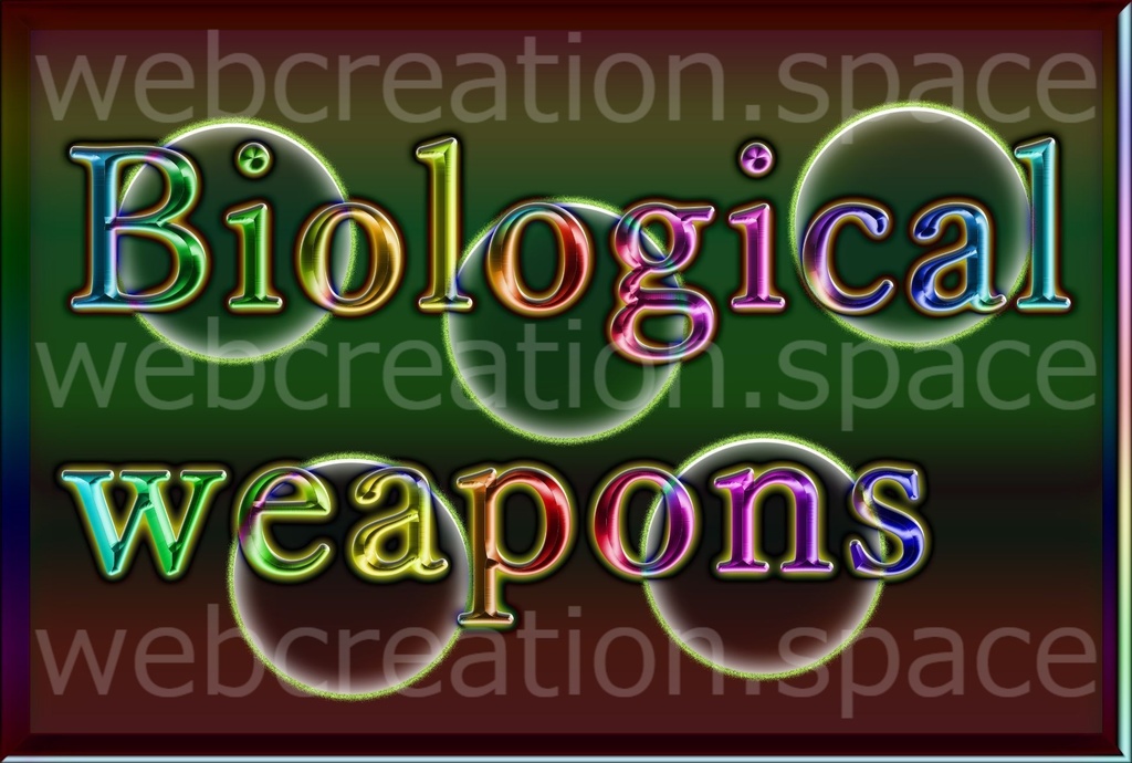 生物兵器 Biological Weapons のイラスト ダーク色の背景が危険性を表現 Qhatenaa Booth
