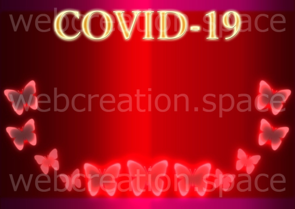 金色に輝く Covid 19 の文字 武漢肺炎やインフルエンザのイラスト Qhatenaa Booth