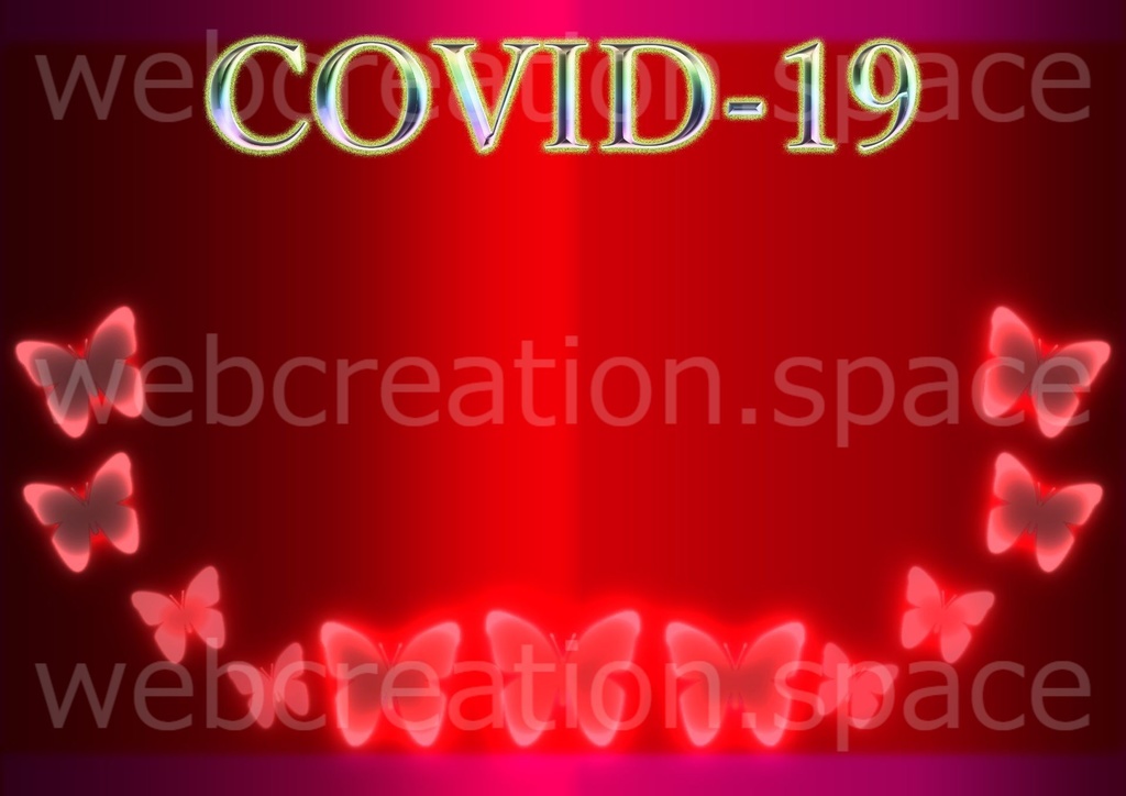 新型コロナウイルス（covid-19、sars-cov2）の画像！銀色の文字版♪