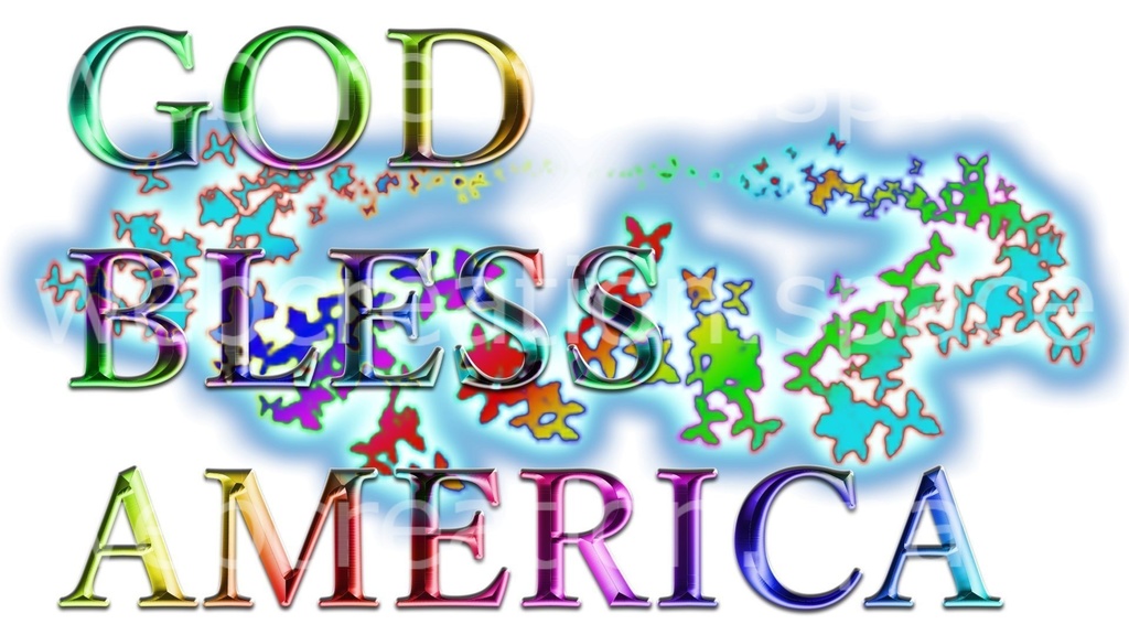 God Bless America キリスト教教会向けの画像素材 アメリカ国歌のイラスト Qhatenaa Booth