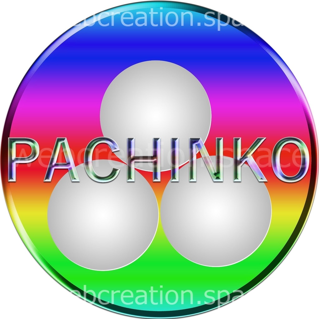パチンコ店 Pachinko 用画像素材 パチンコ玉もあるギャンブル店宣伝用 Qhatenaa Booth