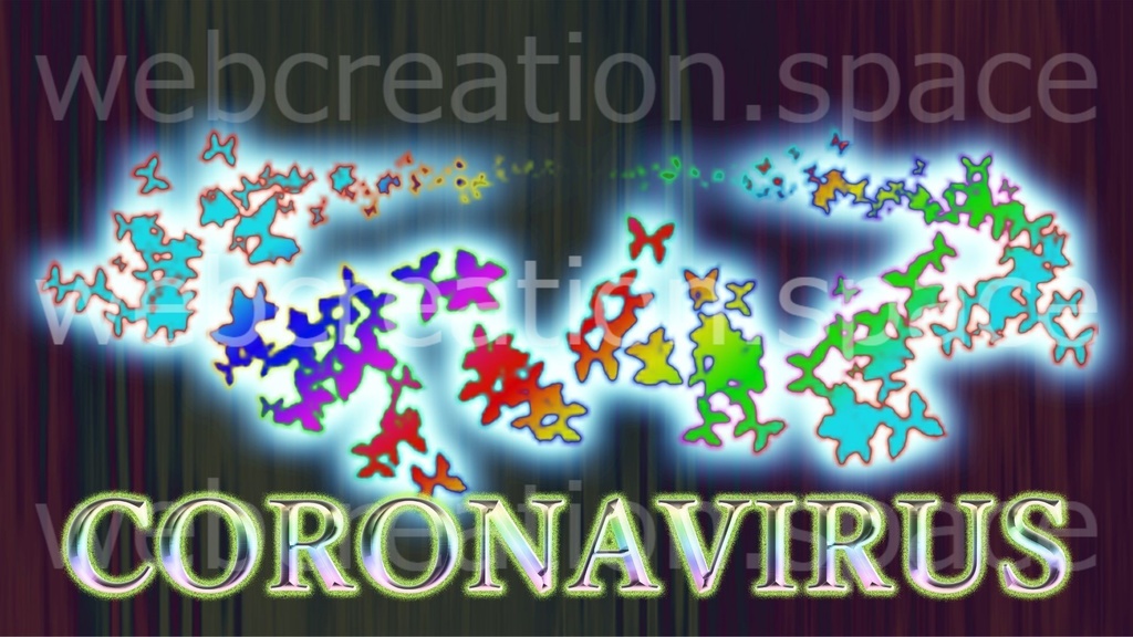 新型コロナウイルス（Coronavirus）の画像素材！コウモリが武漢肺炎を表現♪