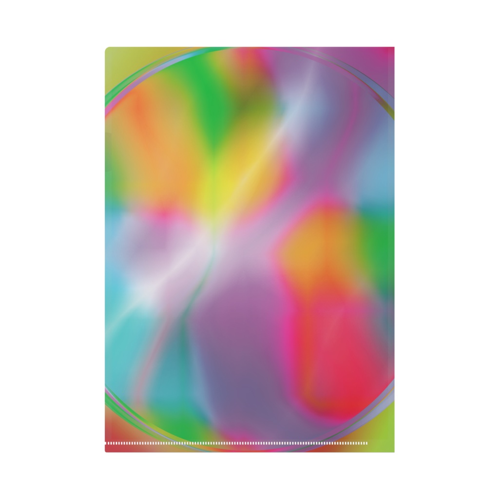 【カラフルでかわいい】クリアファイルA4サイズ!レインボーカラーで美しい♪