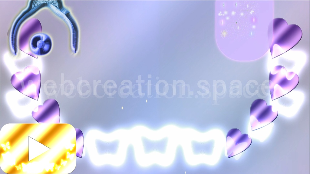 超おしゃれ シニア高齢女性向け動画背景素材 青紫色背景と白く輝くの蝶 Qhatenaa Booth