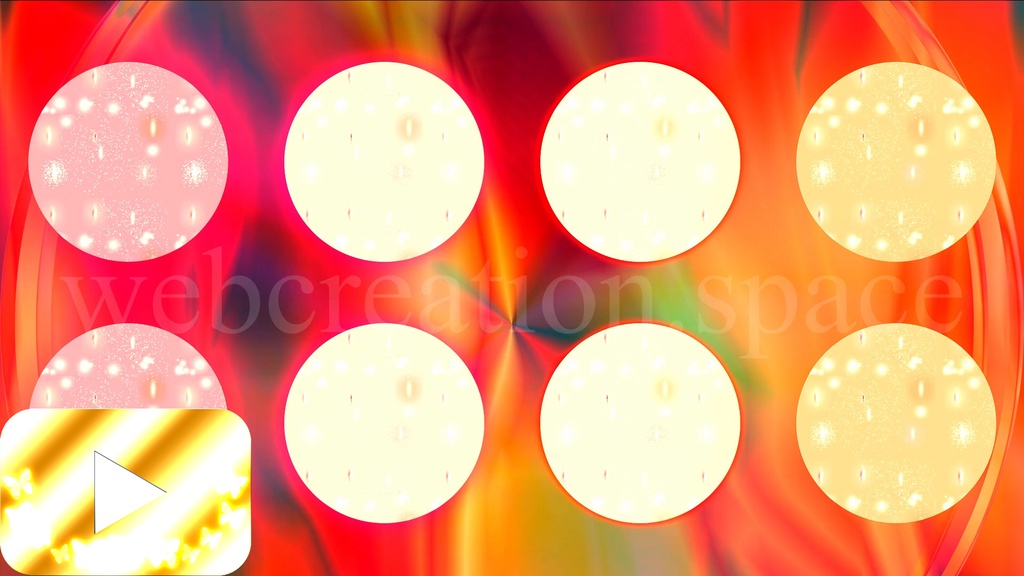 超カッコイイ】有料動画背景素材！赤色の太陽のように情熱的に輝く玉 