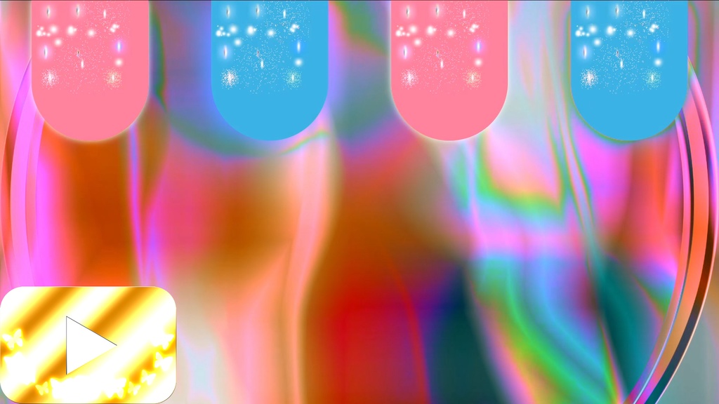 超美しい オープニング有料動画背景素材 レインボーカラー 虹色 Qhatenaa Booth