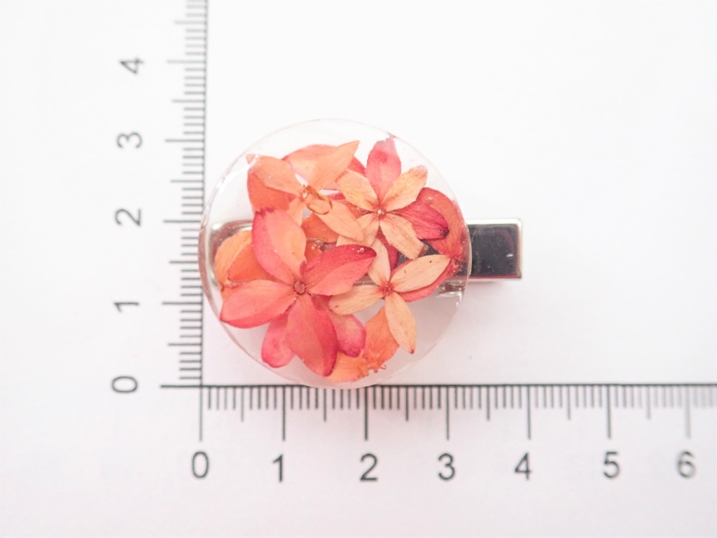 サンタンカのヘアクリップ