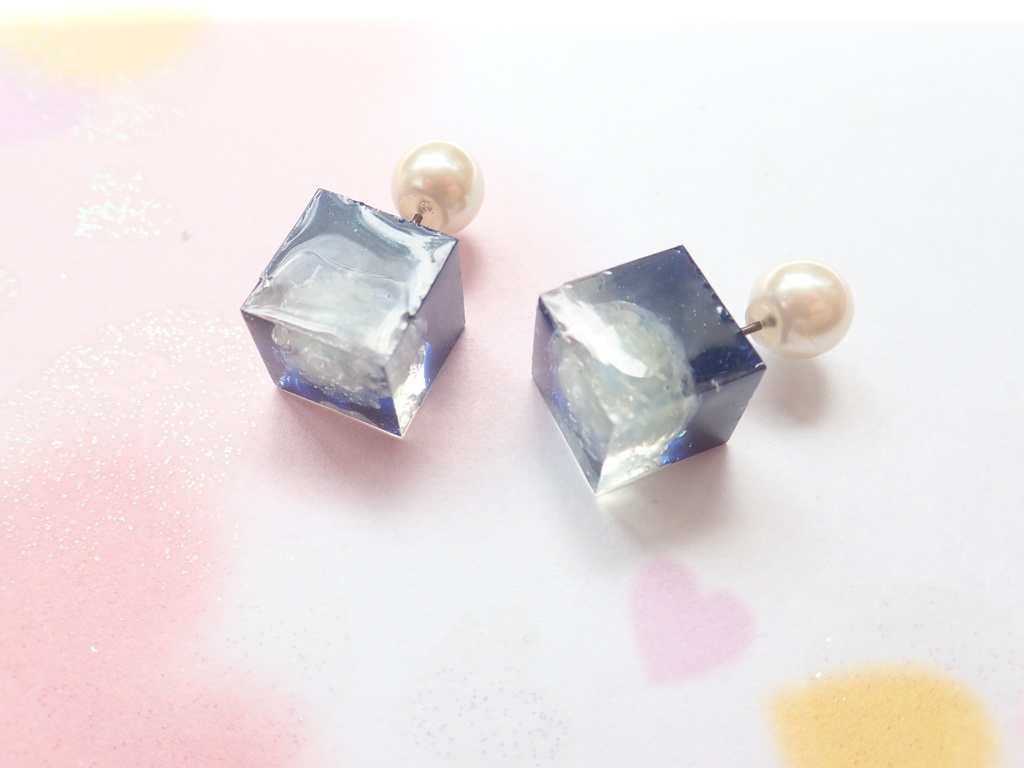 エヴァーラスティング ピアス ベービブルー✕マリンブルー