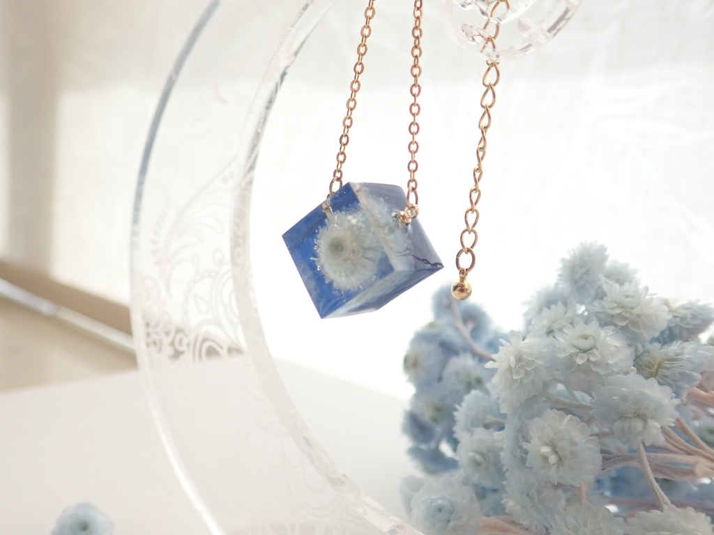 エヴァーラスティング ネックレス ベービブルー✕マリンブルー