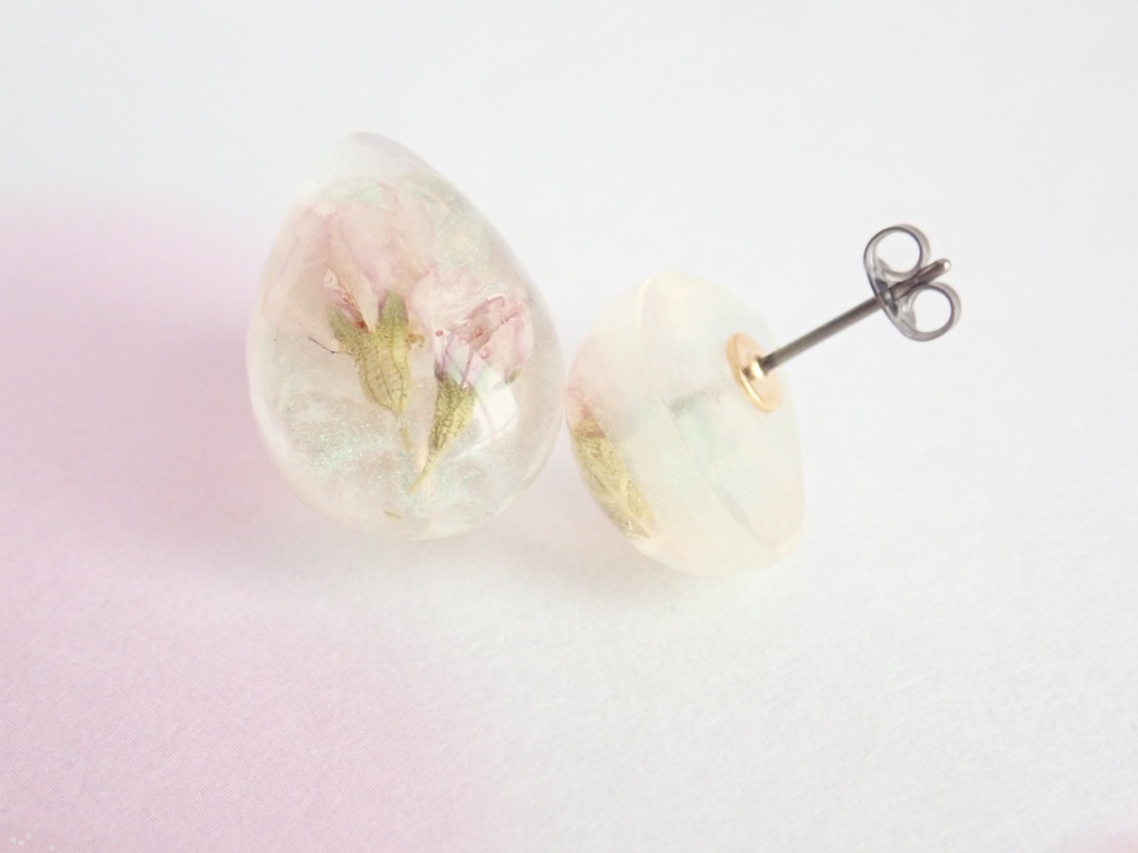啓翁桜のツボミ 雫 ピアス