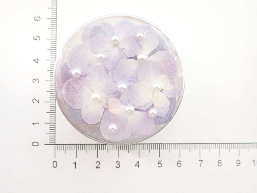 紫陽花の毬 クリームケース・小物入れ