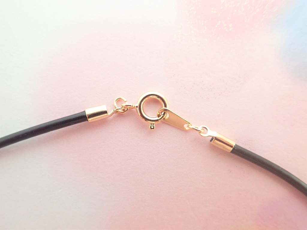 櫻美人 本物のお花✕コットンパール スタイネックレス