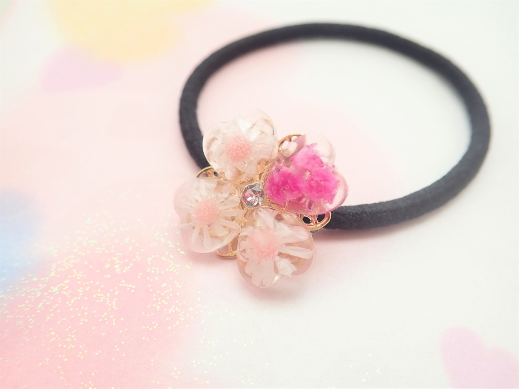 花宝石 小さな幸福 ヘアゴム