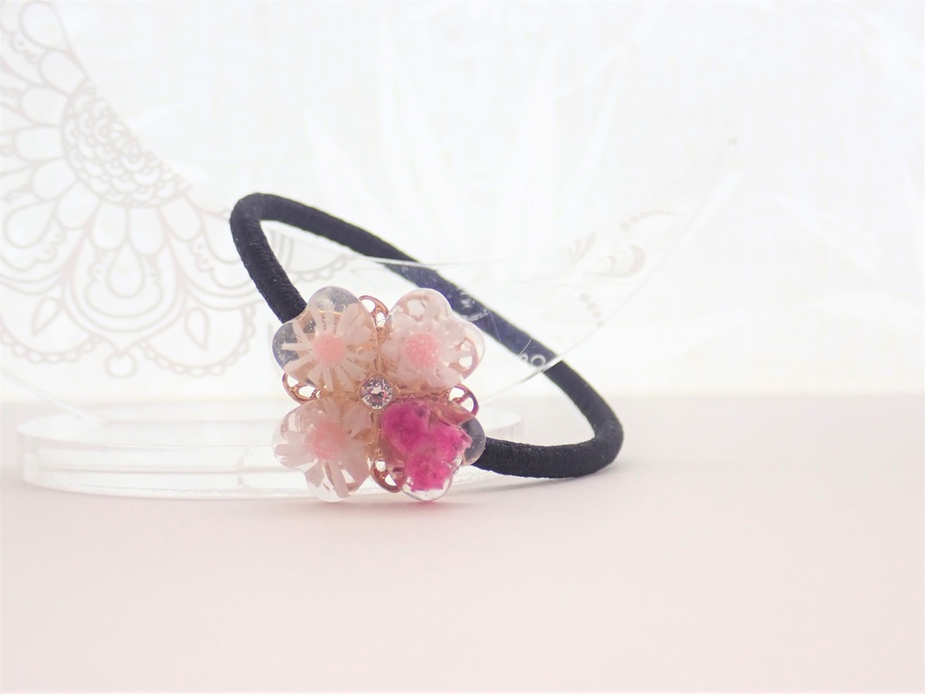 花宝石 小さな幸福 ヘアゴム