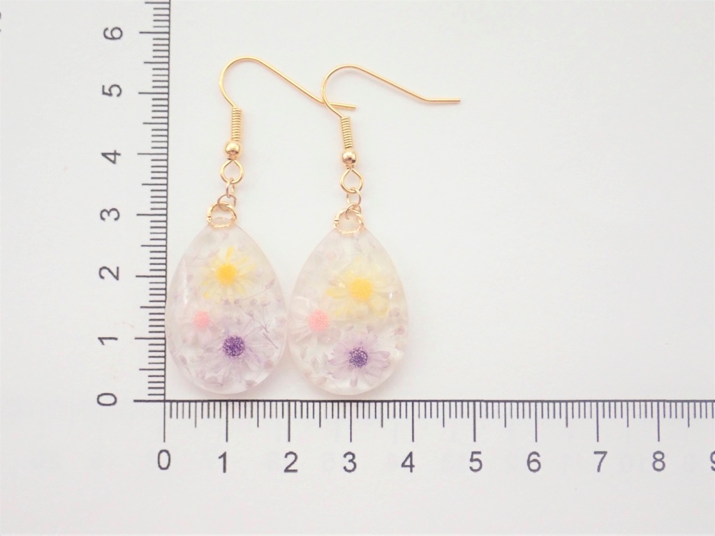 花宝石 彩の雫 ピアス