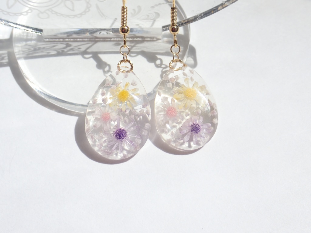 花宝石 彩の雫 ピアス