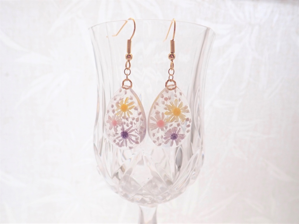 花宝石 彩の雫 ピアス