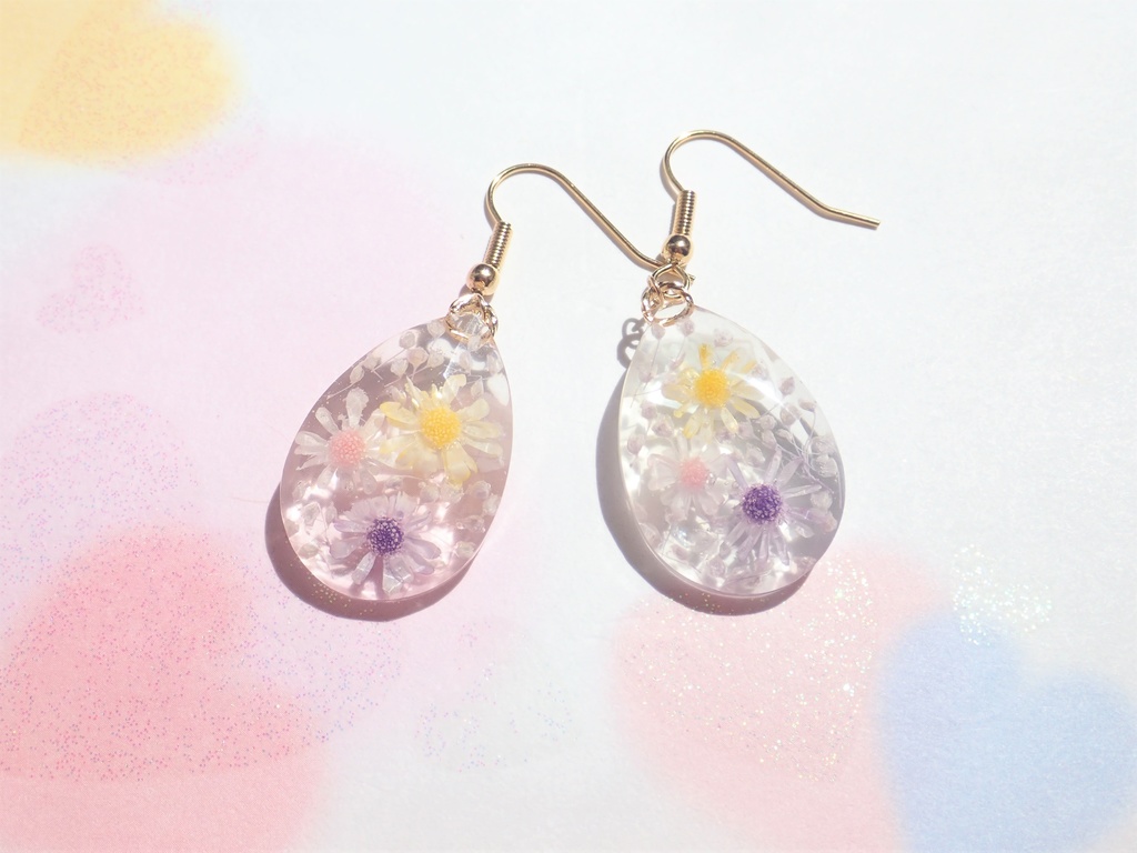 花宝石 彩の雫 ピアス