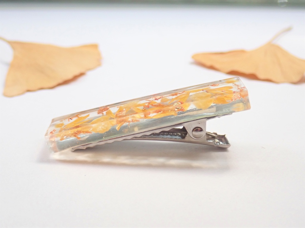イチョウ黄金 ヘアクリップ