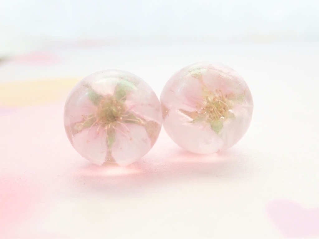 啓翁桜 パールキャッチ 一粒ピアス