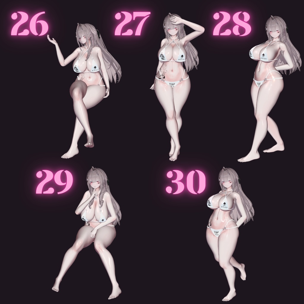 自撮り用ポーズセット  ~40teypes pose set~