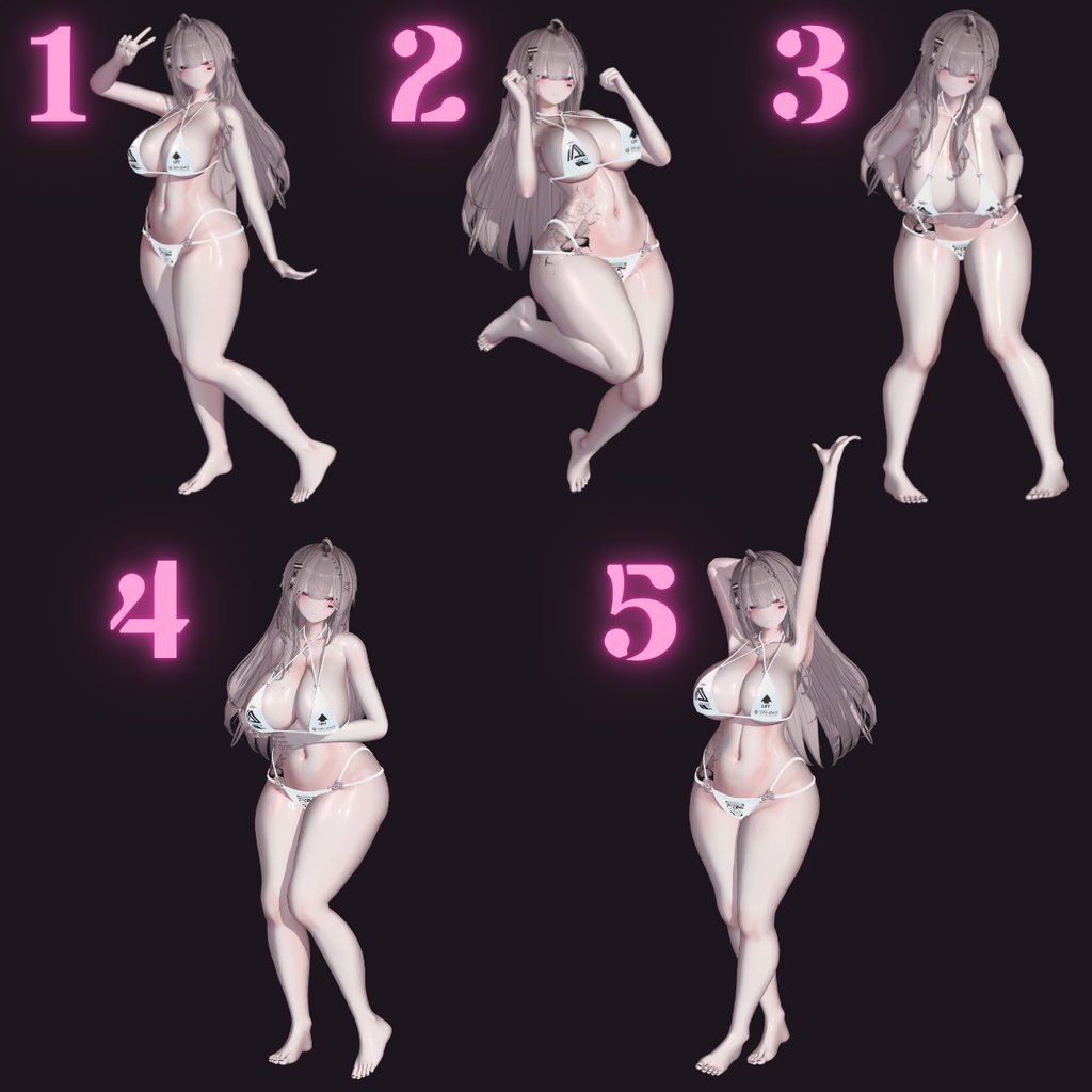 自撮り用ポーズセット  ~40teypes pose set~